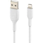 Belkin BoostCharge Lightning to USB-A Cable (2 meter / 6.6 foot, White) - CAA001bt2MWH