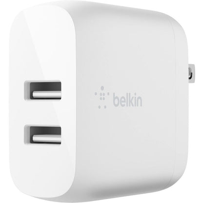 Belkin BoostCharge Dual USB-A Wall Charger 24W - Power Adapter - WCB002dqWH