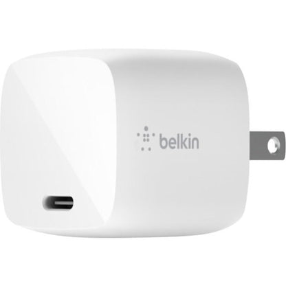 Belkin BoostCharge 30W USB-C GaN Wall Charger (USB-C Cable included) - Power Adapter - WCH001dq1MWH-B6