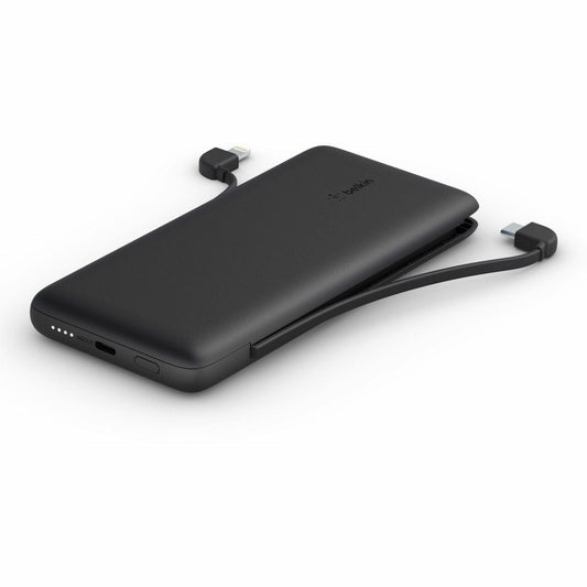 Belkin BoostCharge Plus 10K USB-C Power Bank with Integrated Cables - BPB006btBLK