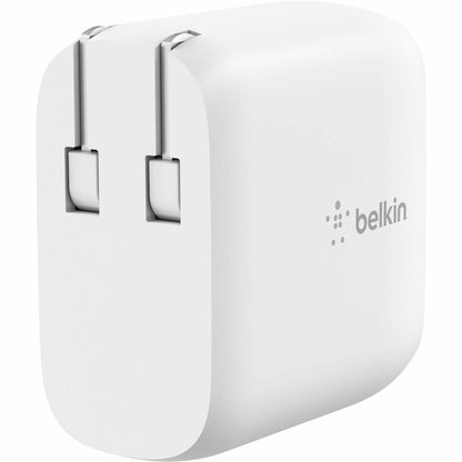 Belkin BoostCharge Dual USB-C Power Delivery Wall Charger 40W - Power Adapter - WCB006dqWH