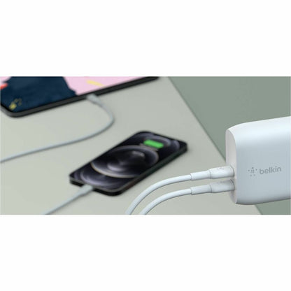 Belkin BoostCharge Dual USB-C Power Delivery Wall Charger 40W - Power Adapter - WCB006dqWH