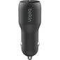 Belkin BoostCharge Dual Car Charger with PPS 37W - CCB004BTBK