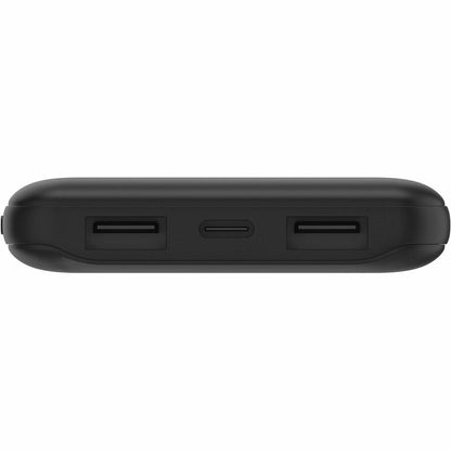 Belkin 15W USB-C 3-Port Power Bank - 10k mAh - 1xUSB-C (15W), 2xUSB-A (10W) - Portable Charger - w/ USB-C Cable - Black - BPB011btBK