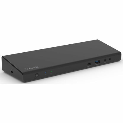 Belkin Universal 15-Port Triple Display USB-C Docking Station - 5 Gbps - 85W - 2xUSB-C, 5xUSB-A, 2xDP 3xHDMI, 1xEthernet, 2x3.5mm Audio - 4K - w/ USB-C Cable - Black - INC007ttBK