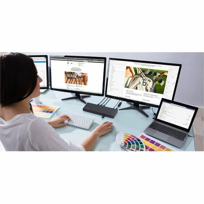 Belkin Universal 15-Port Triple Display USB-C Docking Station - 5 Gbps - 85W - 2xUSB-C, 5xUSB-A, 2xDP 3xHDMI, 1xEthernet, 2x3.5mm Audio - 4K - w/ USB-C Cable - Black - INC007ttBK