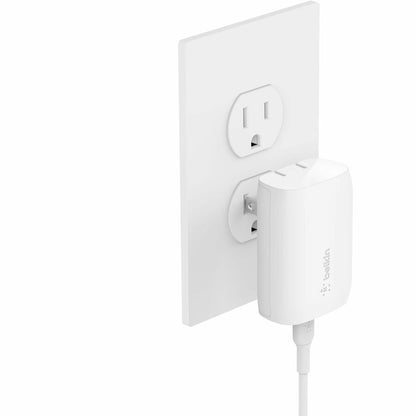 Belkin 30W Portable USB-C Wall Charger - 1xUSB-C (30W) - Fast Charge - Power Adapter - White - BBC007-WH
