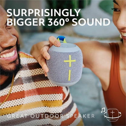 Ultimate Ears WONDERBOOM 4 Portable Waterproof Bluetooth Speaker With Big Bass and 360-Degree Sound, Dustproof Floating Speaker With 131ft (40m) Range, Gray - 984-001879