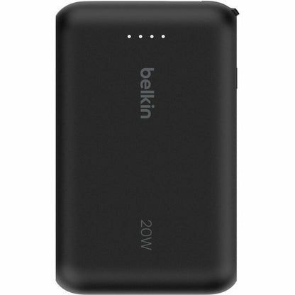 Belkin BoostCharge Power Bank 10K With Integrated Cable - BPB021fqBK