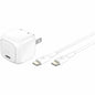 Belkin 30W Portable USB-C Wall Charger - 1xUSB-C (30W) - Fast Charge - Power Adapter w/ USB-C to USB-C Cable - White - WCA008DQ1MWH-B6
