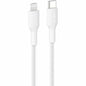 Belkin BoostCharge Pro USB-C Braided Cable with Lightning Connector, 6.6ft/2m, White - CAA022fq2MWH