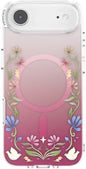 PopSockets iPhone 17 Air Phone Case with MagSafe, Wireless Charging Compatible, Disney - Boho Wildflowers Maroon