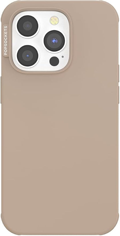 PopSockets iPhone 14 Pro Phone Case with MagSafe- Latte | Magnetic, Wireless Charging, Camera & Drop Protection, Western, Boho, Aesthetic, Phone, Women
