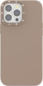 PopSockets iPhone 13 Pro Max Phone Case w/MagSafe- Latte | Magnetic, Wireless Charging, Camera & Drop Protection, Brown, Plain, Cream, Beige, Summer Spring