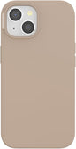 PopSockets iPhone 15 Phone Case with MagSafe- Latte | Magnetic, Wireless Charging, Camera & Drop Protection, Brown, Plain, Cream, Beige, Summer Spring