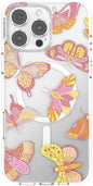 PopSockets iPhone 16 Pro Max Phone Case w/MagSafe Grip- Sunset Mariposa | Magnetic, Wireless Charging, Camera & Drop Protection, Butterfly, Moth, Luna, Western, Boho, Aesthetic