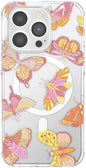 PopSockets iPhone 14 Pro Phone Case with MagSafe- Sunset Mariposa | Magnetic, Wireless Charging, Camera & Drop Protection, Butterfly, Moth, Luna, Western, Boho, Aesthetic