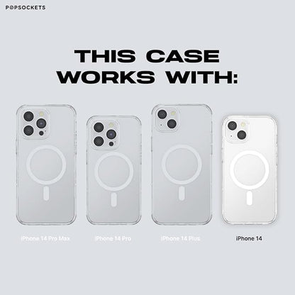 PopSockets iPhone 14 Phone Case with MagSafe- Curled Up & Cozy | Magnetic, Wireless Charging, Camera & Drop Protection, Dragon