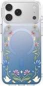 PopSockets iPhone 17 Pro Max Phone Case with MagSafe, Wireless Charging Compatible, Disney - Boho Wildflowers Blue