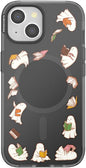 PopSockets iPhone 15 Phone Case with MagSafe- Spooky Book Club | Magnetic, Wireless Charging, Camera & Drop Protection, Witchy, Halloween, Horror