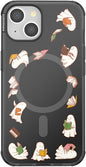 PopSockets iPhone 14 Phone Case with MagSafe- Spooky Book Club | Magnetic, Wireless Charging, Camera & Drop Protection, Witchy, Halloween, Horror