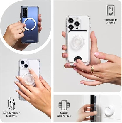 PopSockets iPhone 14 Pro Max Phone Case w/MagSafe- Starstruck | Magnetic, Wireless Charging, Camera & Drop Protection, Electronic Accessories, For iPad/Kindle/iPhone/Android