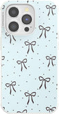 PopSockets iPhone 14 Pro Phone Case with MagSafe- Tiny Bows | Magnetic, Wireless Charging, Camera & Drop Protection, Bow, Phone, Women