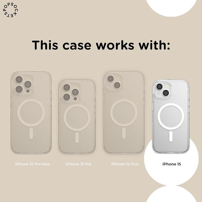 PopSockets iPhone 15 Phone Case with MagSafe- All is Possible | Magnetic, Wireless Charging, Camera & Drop Protection, Acotar, Throne, Glass, Sarah, Bookish