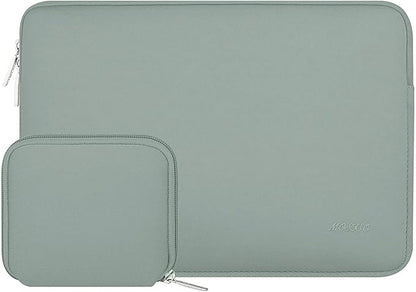 MOSISO Laptop Case 13 inch, 13 inch Laptop Sleeve Bag Compatible with MacBook Air 13 M4 M3 M2 M1 2025-2018 / Pro 13 M2 M1 2025-2016, Neoprene Computer Sleeve Bag with Small Case, Antique Green