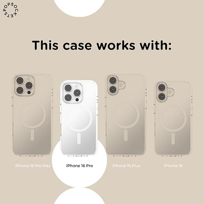 PopSockets iPhone 16 Pro Phone Case with MagSafe- Spotlight Dots | Magnetic, Wireless Charging, Camera & Drop Protection, Phone, Women, Electronic Accessories, For iPad/Kindle/iPhone/Android