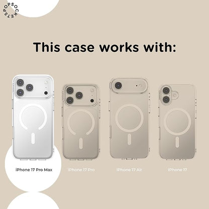 PopSockets iPhone 17 Pro Max Phone Case with MagSafe- Spotlight Dots | Magnetic, Wireless Charging, Camera & Drop Protection, Phone, Women, Electronic Accessories, For iPad/Kindle/iPhone/Android