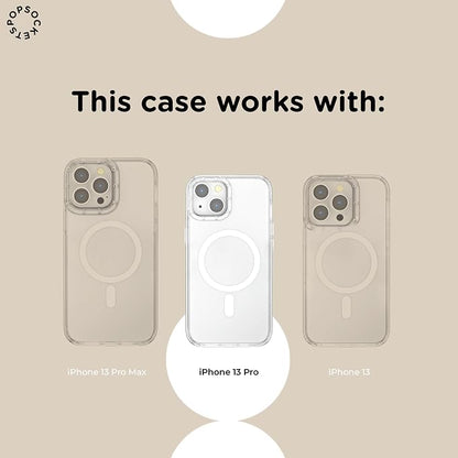 PopSockets iPhone 13 Pro Phone Case with MagSafe- Spooky Book Club | Magnetic, Wireless Charging, Camera & Drop Protection, Witchy, Halloween, Horror