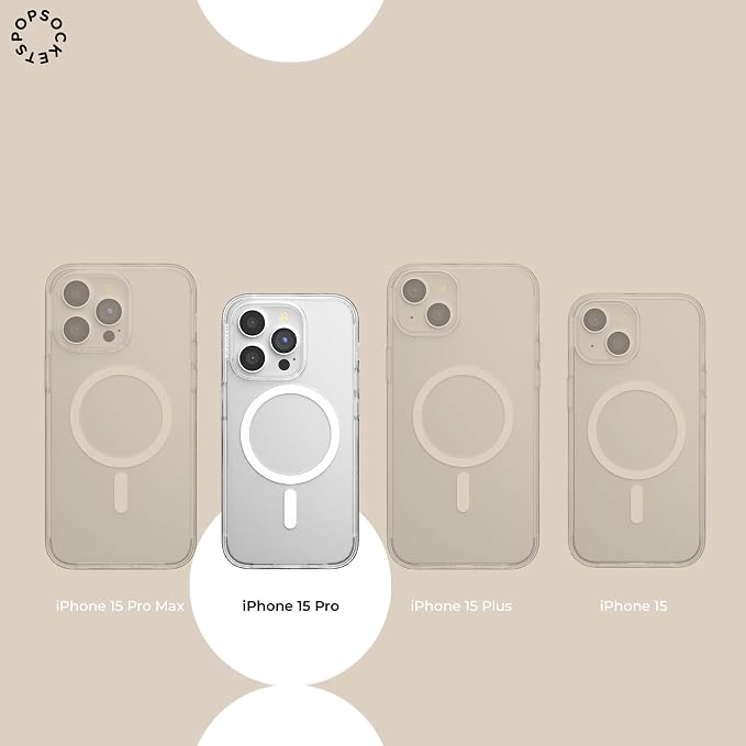 PopSockets iPhone 15 Pro Phone Case with MagSafe- Nightshade | Magnetic, Wireless Charging, Camera & Drop Protection, Green, Teal, Turquoise, iPad, Removable, Popper