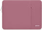 MOSISO Laptop Case 13.3 inch, 13-13.3 inch Laptop Sleeve Compatible with MacBook Air/Pro 13 / Pro 14, HP Dell ASUS Lenovo Notebook, Polyester Vertical Computer Sleeve Bag with Pocket, Dusty Rose