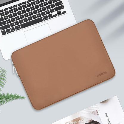 MOSISO Laptop Case 13.3 inch, 13-13.3 inch Laptop Sleeve Bag Compatible with MacBook Air/Pro 13 / Pro 14, HP Dell ASUS Lenovo Notebook, Neoprene Computer Sleeve Bag with Small Case, Brown