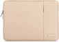 MOSISO Laptop Case 13 inch, 13 inch Laptop Sleeve Compatible with MacBook Air M4 M3 M2 M1 2025-2018 / Pro M2 M1 2025-2016, Polyester Vertical Computer Sleeve Bag with Pocket, Apricot
