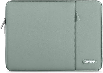 MOSISO Laptop Case 13 inch, 13 inch Laptop Sleeve Compatible with MacBook Air M4 M3 M2 M1 2025-2018 / Pro M2 M1 2025-2016, Polyester Vertical Computer Sleeve Bag with Pocket, Antique Green