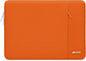 MOSISO Laptop Case 15 inch, 15 inch Laptop Sleeve Compatible with MacBook Air 15 M4 A3241 M3 A3114 M2 A2941 2025 2024 2023,Dell XPS 15,Polyester Vertical Computer Sleeve Bag with Pocket, Orange