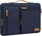 MOSISO 360 Protective Laptop Case 17.3 inch, 17-17.3 inch Laptop Sleeve Compatible with Dell, HP, Lenovo, Asus, Acer, Alienware, Side Open Carrying Case with 4 Zipper Pockets&Handle, Navy Blue