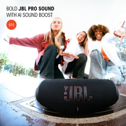 JBL Charge 6 - Portable Waterproof & Drop-Proof Bluetooth Speaker (Blue)