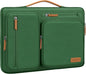 MOSISO 360 Protective Laptop Case 13.3 inch, 13-13.3 inch Laptop Sleeve Compatible with MacBook Air/Pro 13 / Pro 14,HP Dell Acer ASUS,Side Open Carrying Case with 4 Zipper Pockets&Handle,Jungle Green
