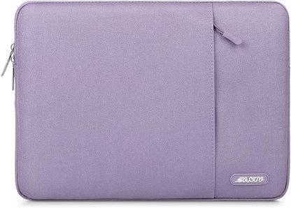 MOSISO Laptop Case 16 inch, 15-15.6 inch Laptop Sleeve Compatible with MacBook Pro 16 M4 M3 M2 M1, HP Acer Dell Lenovo ASUS Notebook, Polyester Vertical Computer Sleeve Bag with Pocket, Purple