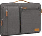 MOSISO 360 Protective Laptop Case 13 inch, 13 inch Laptop Sleeve Compatible with MacBook Air M4 M3 M2 M1 2025-2018/Pro M2 M1 2025-2016, Side Open Carrying Case with 4 Zipper Pockets&Handle, Taupe Gray