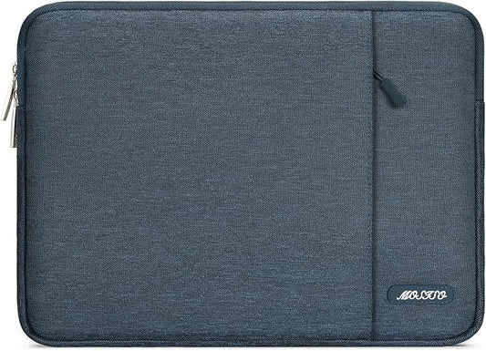 MOSISO Laptop Case 13 inch, 13 inch Laptop Sleeve Compatible with MacBook Air M4 M3 M2 M1 2025-2018 / Pro M2 M1 2025-2016, Polyester Vertical Computer Sleeve Bag with Pocket, Haze Blue