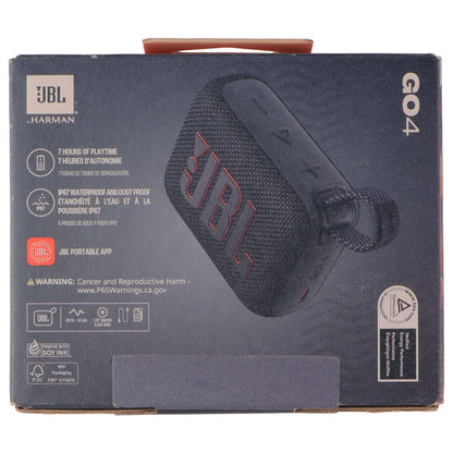 JBL Go 4 Ultra-Portable Waterproof and Dustproof Bluetooth Speaker - Black