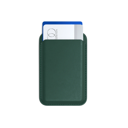 Vegan-Leather Magnetic Wallet Stand