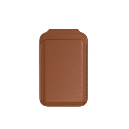 Vegan-Leather Magnetic Wallet Stand